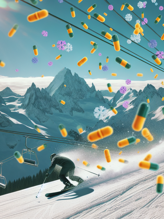 Effets du Modafinil sur le temps de réaction en ski