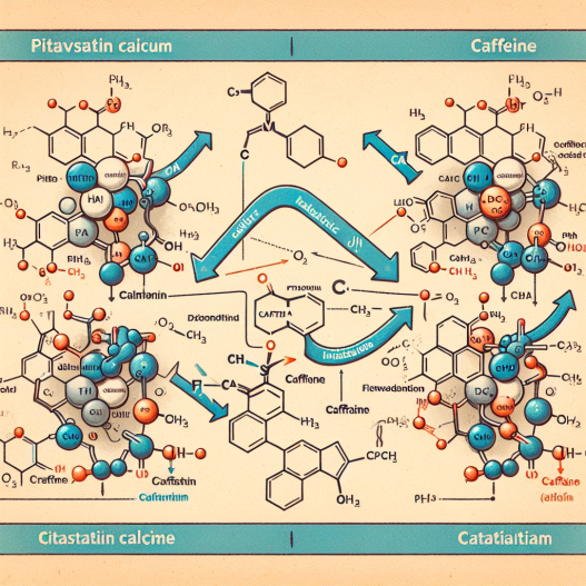 Pitavastatine calcique et caféine : interaction métabolique
